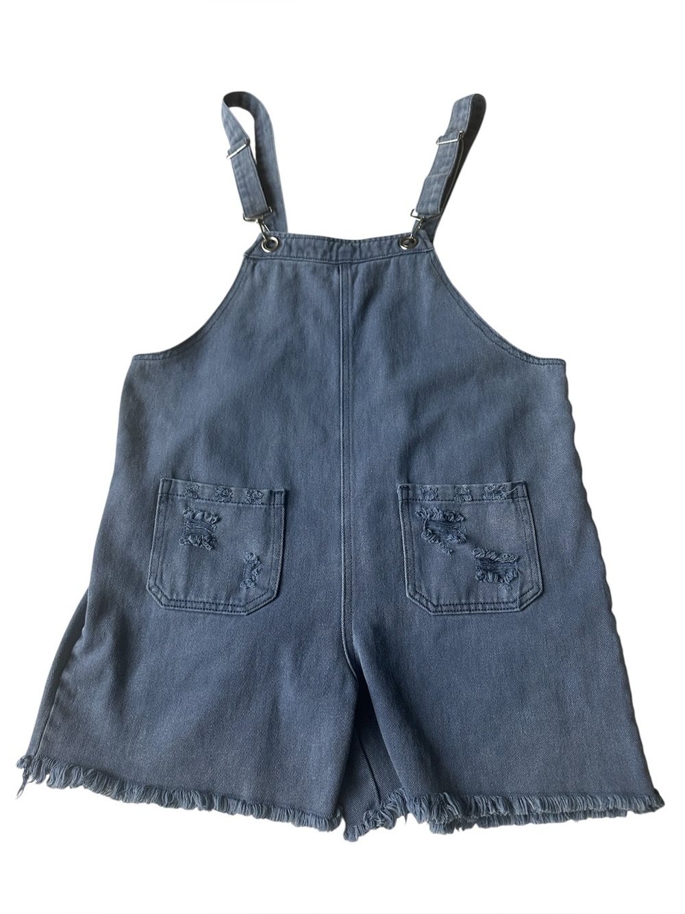 POL distressed Boho slouchy overalls